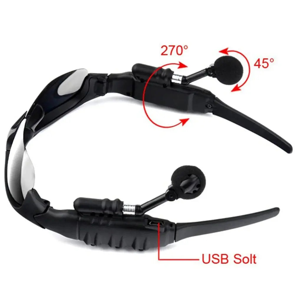Bluetooth 5.0 Headsets Wireless Glasses Earphones Waterproof Noise Reduction Earbuds Outdoor Headphones with Mic for Xiaomi.