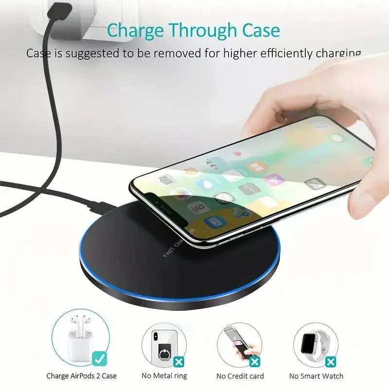 30W Wireless Charger For iPhone 15 14 13 12 X Pro Max Induction Fast Charging Pad Dock Station For Samsung S23 S22 Xiaomi Huawei Tarot Yeah