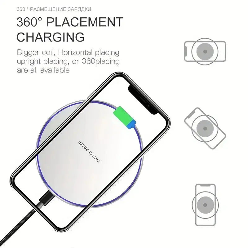 30W Wireless Charger For iPhone 15 14 13 12 X Pro Max Induction Fast Charging Pad Dock Station For Samsung S23 S22 Xiaomi Huawei Tarot Yeah