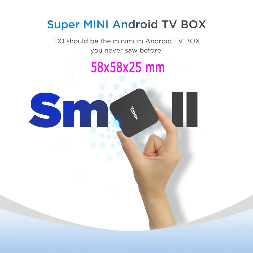 TANIX TX1 Android 10.0 Allwinner H313 Quad Core 4K HDR Mini Game TV Stick Wifi 1G 8G 2G 16G Smart TV Box Media Player