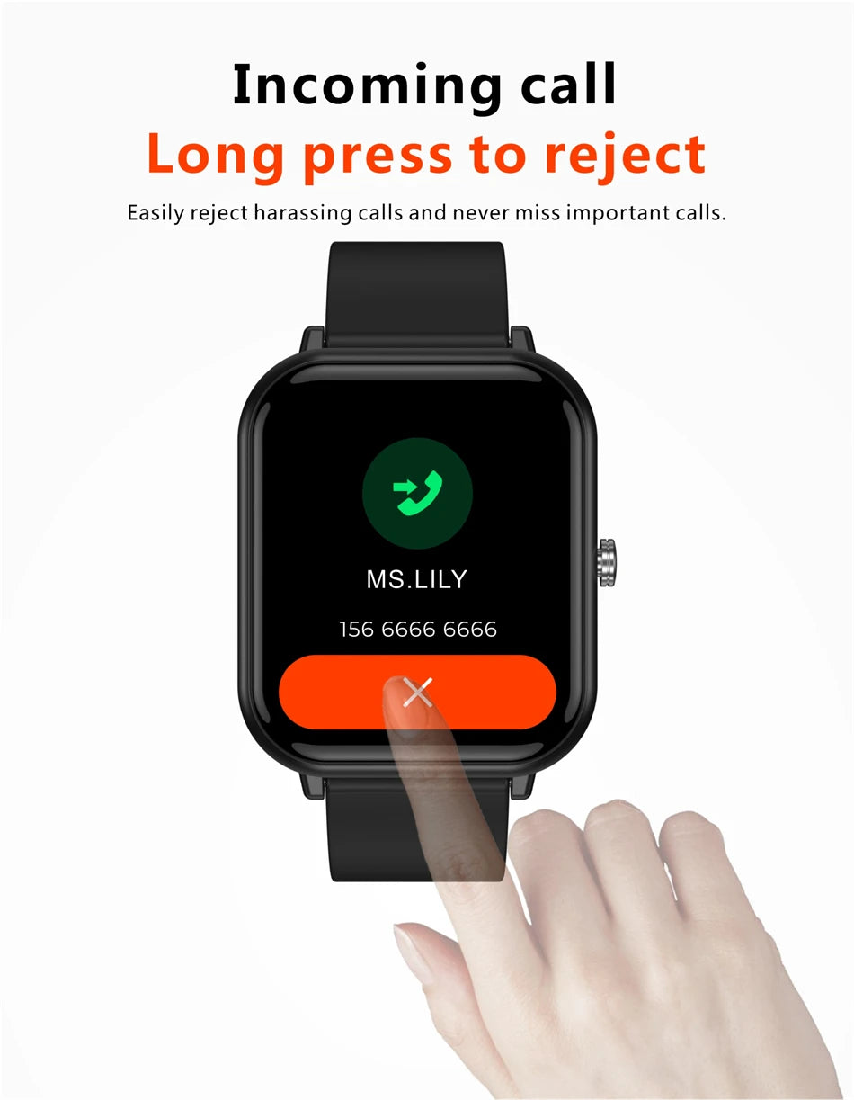 2024 New Body Temperature Monitor Watch Men Smart Watch Sports Music Playback Waterproof SmartWatch Heart Rate Blood Pressure