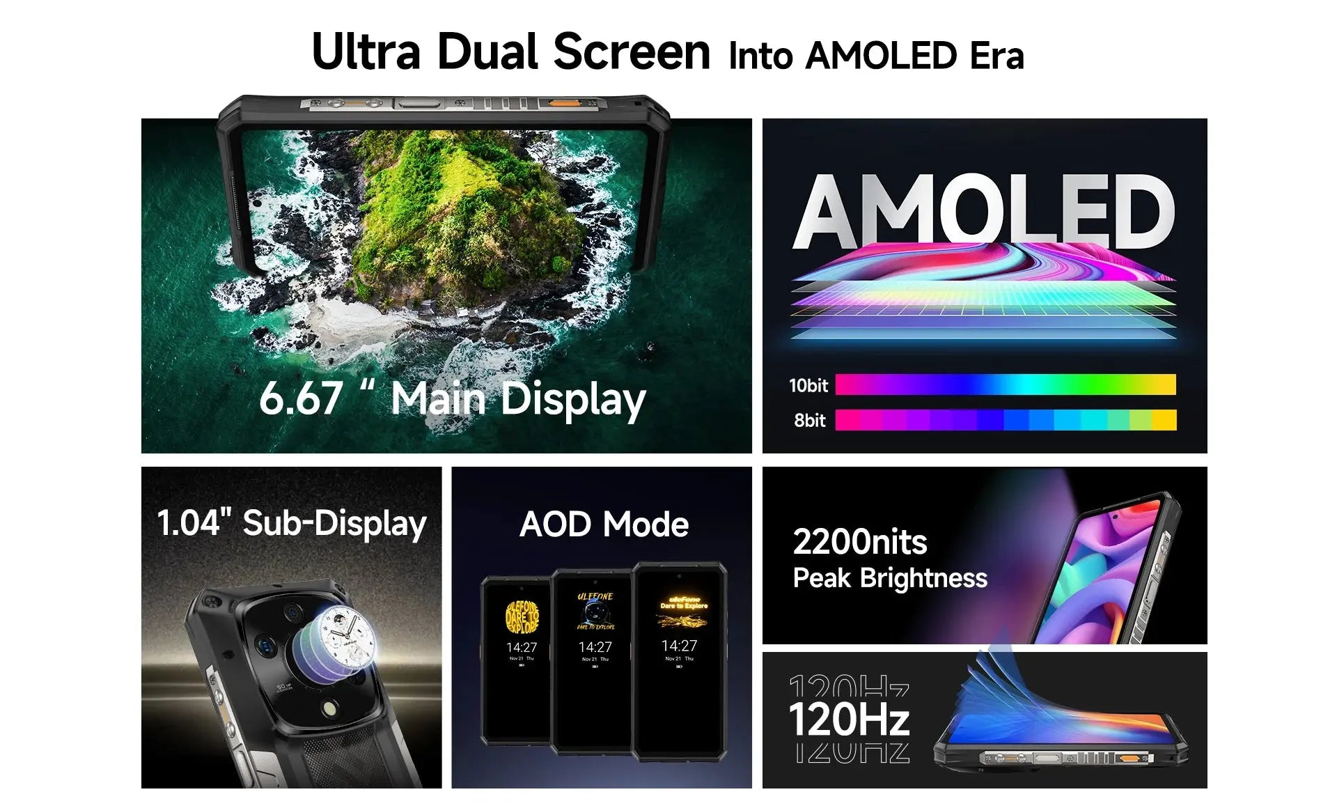 Ulefone Armor 28 Pro 5G AI Rugged Phone 512GB ROM Smartphone 120W MTK Dimensity 7300  10600mAh 6.67”AMOLED 64MP Mobile phone Tarot Yeah