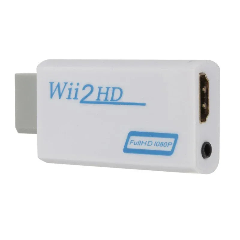 Full HD 1080P Wii To HDMI Compatible Converter Adapter Wii2HDMI Compatible Converter 3.5mm Audio for PC HDTV Monitor Display