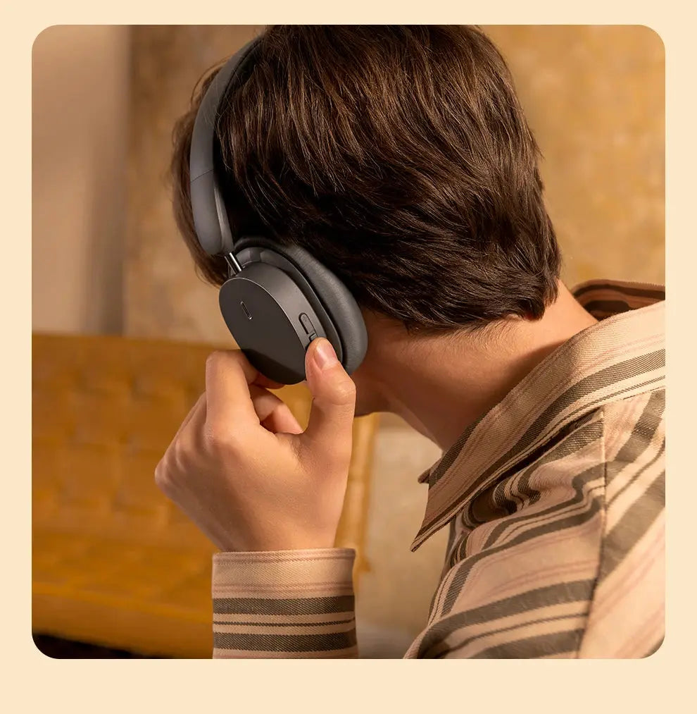 Baseus Bowie D05 Wireless Headphone 3D Spatial Audio Earphone Bluetooth 5.3 Headset 40mm Driver Foldable Over Ear Headphone 70H Tarot Yeah