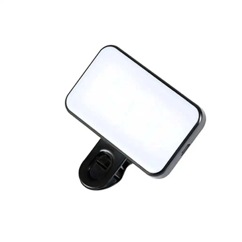 Portable Mini Selfie Fill Light Rechargeable 3 Modes Adjustable Brightness Clip On For Mobile Phone Make Up Computer Fill Light Tarot Yeah