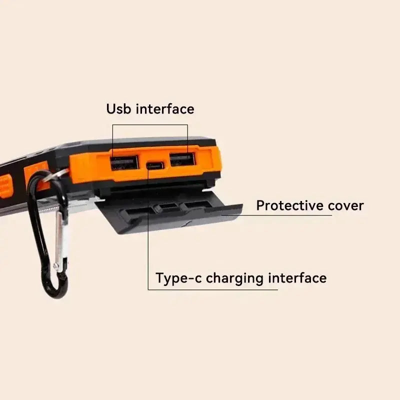 200000mAh Large Capacity Solar Power Bank Fast Charging Portable Charger External Battery  for IPhone Samsun Xiaomi Powerbank Tarot Yeah