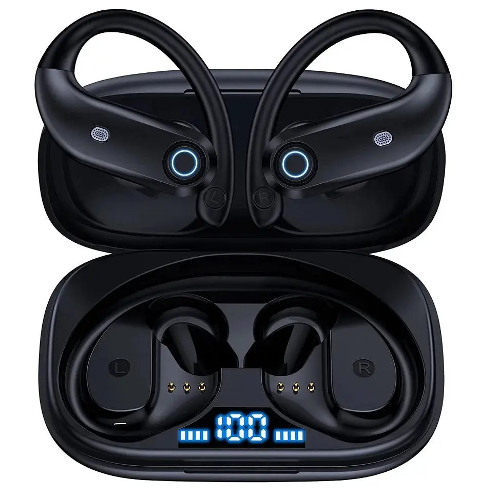 Bluetooth Earphones Wireless Earbuds with Wireless Charging Case  Stereo Sound Headphones Built-in Mic in-Ear Headsets Deep Bass.