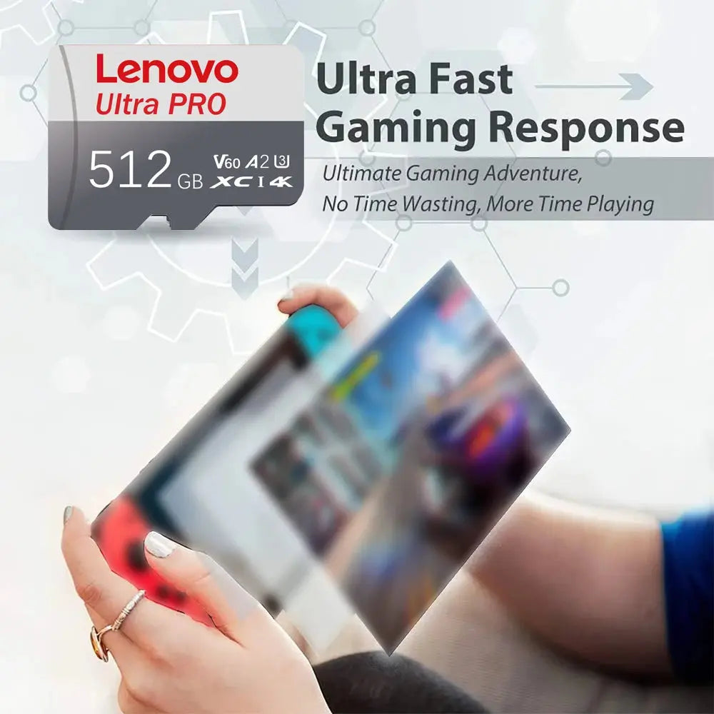 Original Lenovo Memory Card 2TB 128GB Class 10 V60 TF Card 1TB Mini SD Card 512GB 256GB A2 U3 Micro Card 2TB High Speed TF Card Tarot Yeah
