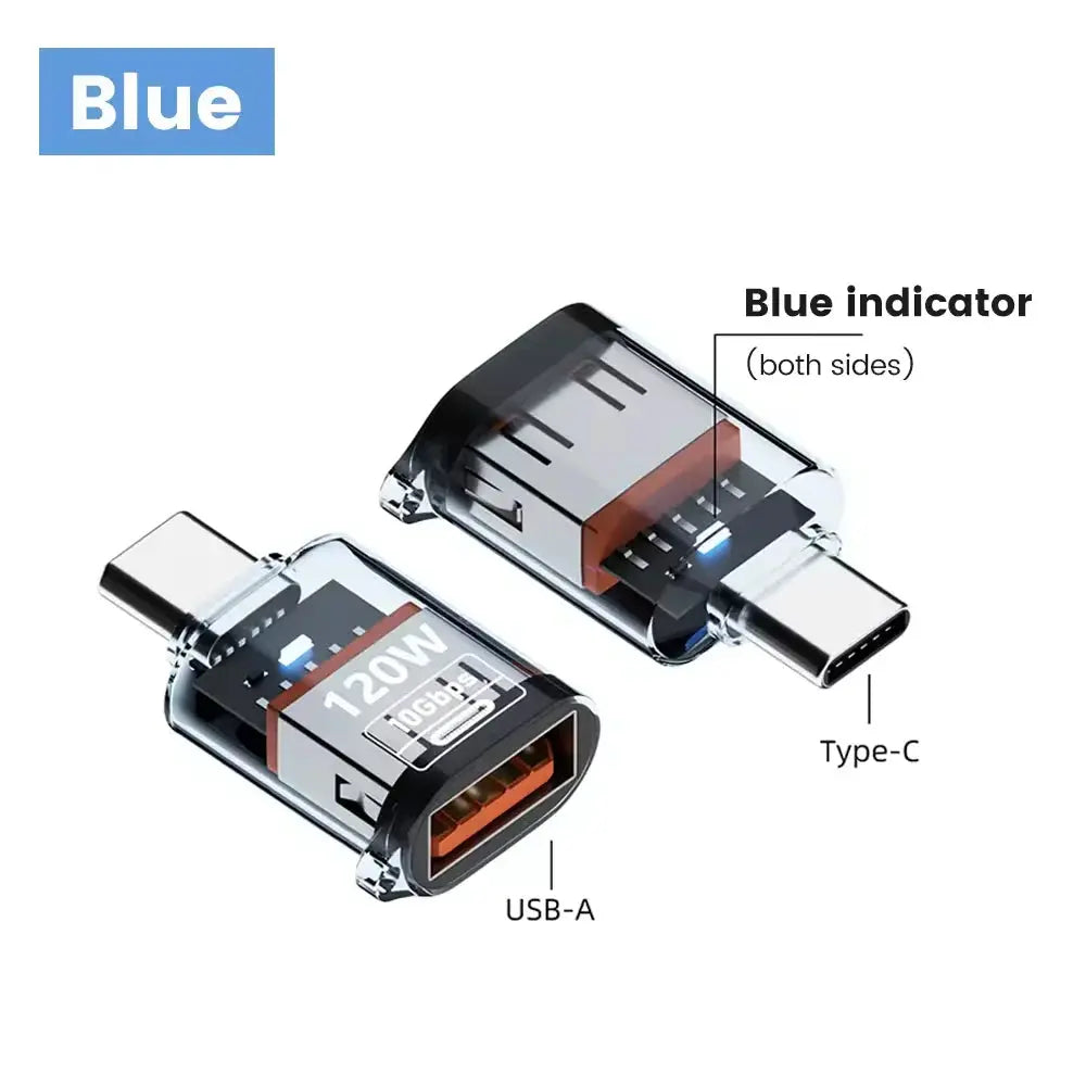 USB3.2 Adapter 10Gbps, 120W USB C Female to USB Male/USB Type-C Male to USB Female Adapter OTG Fast Charging with Double Tarot Yeah