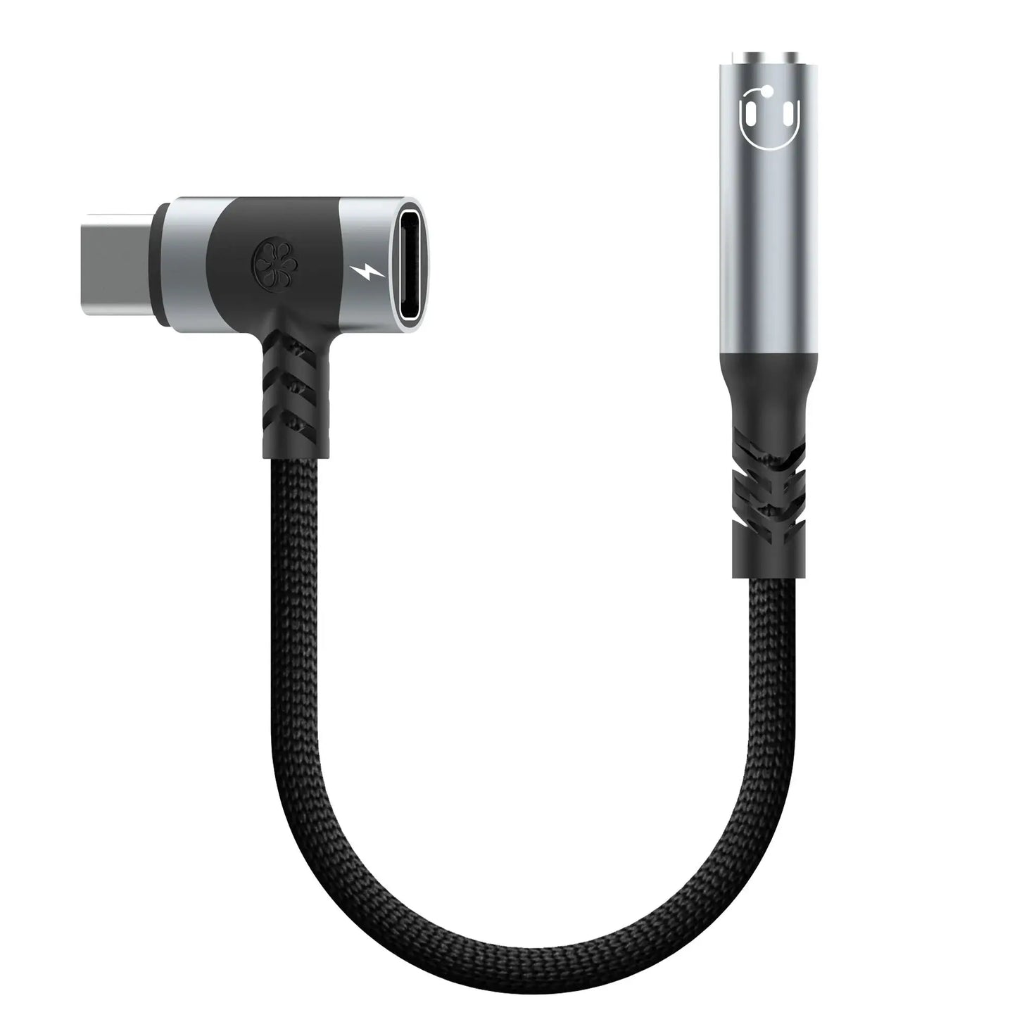 USB C to 3.5mm earphones and charger adapter 2-in-1 C-type to Aux microphone jack, with PD 100W fast charging encryption dongle. Tarot Yeah