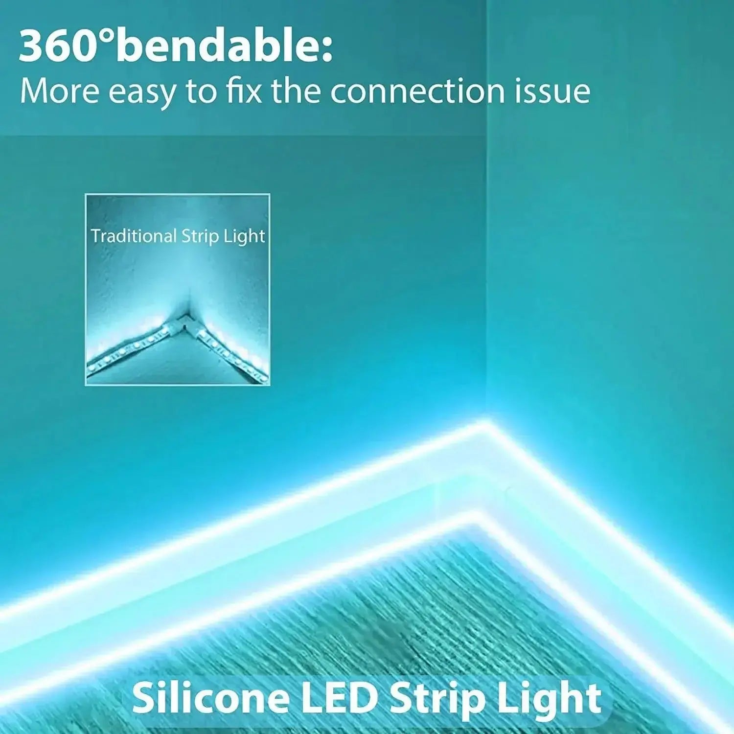 Smart Neon LED Strip Light Sign Remote Control RGB Flexible Neon Tape TV Backlight 1/3/5m Waterproof for Room Home Outdoor Decor.