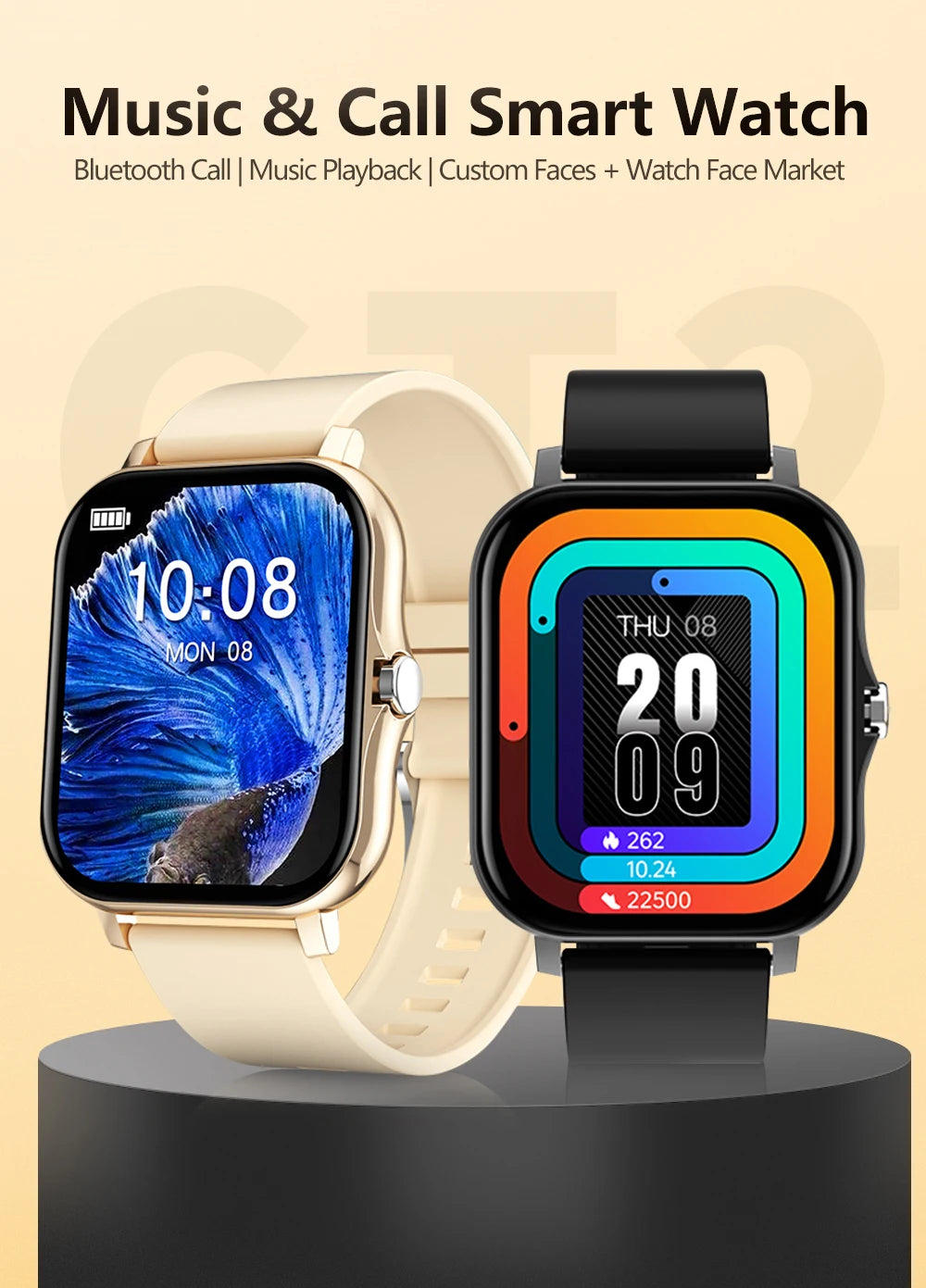 Smart Fitness Tracker Bracelet with Color Screen Health Reminders Exercise Step Counting Intelligent Information Notifications