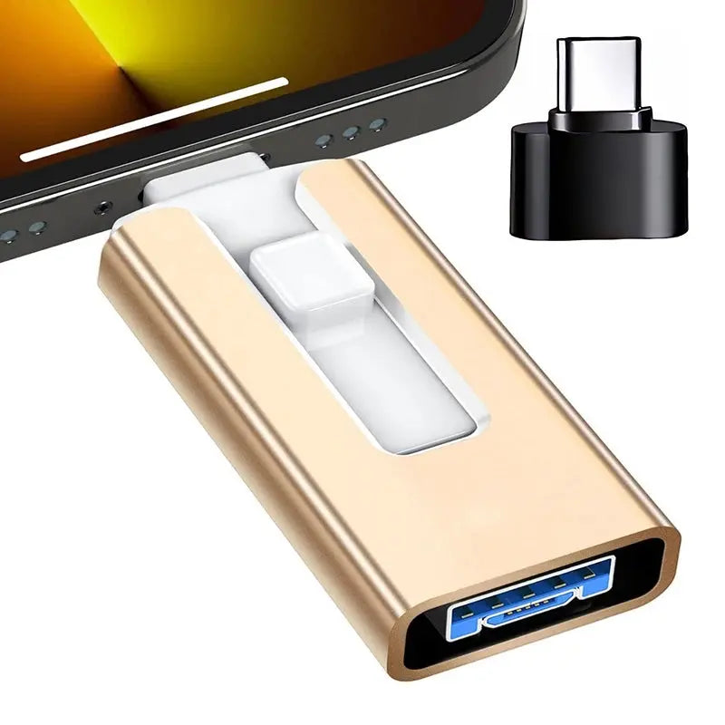 4 In1 OTG Micro USB 3.0  Flash Drive  Dual purpose Android TYPE-C Pen Drive Mobile Micro USB Memory Stick Drive Free For iPhone Tarot Yeah