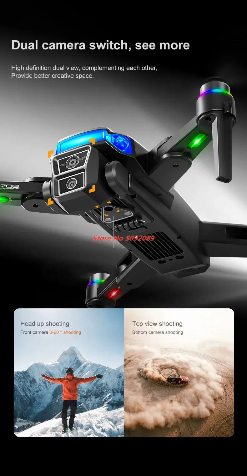 Professional 5G 8K HD Camera GPS Drone Aerial Photography Dual Camera Dron with Screen Obstacle Avoidance Drone RC Quadcopter.