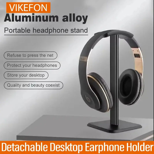 VIKEFON Headphone Stand Desktop Headset Holder-Desk Earphone Stand for All Headsets Such as Airpods Max HyperX Gaming Headphones.