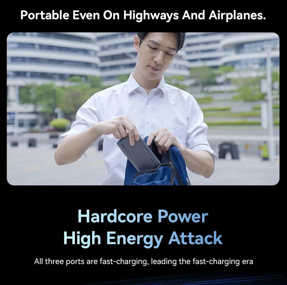 zime Z5 145W PowerBank 25000mAh PD Fast Charging High-wattage Portable Charger For Laptops And Phones With External Battery Tarot Yeah