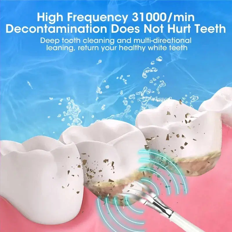 Electric Toothbrush Sonic Dental Teeth Whitening Kit Tooth Whitener Calculus Tartar Remover Tools Cleaner Stain Oral Care.