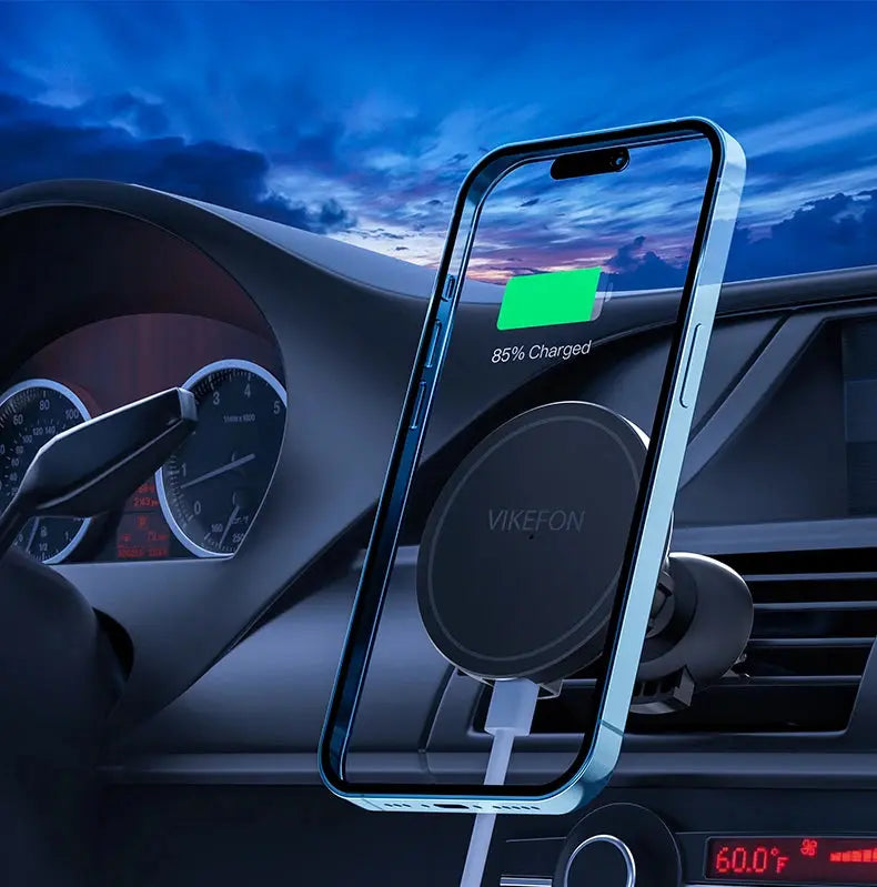 30W Magnetic Car Wireless Charger + Ring For iPhone 12 13 14 15 pro max mini Air Vent Car Phone Holder Stand Fast Car Charging Tarot Yeah