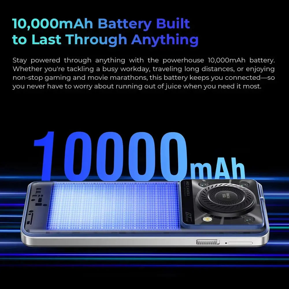 Oukitel C60 PRO smartphone 10000mAh Battery 24GB+256GB 6.88"HD 90Hz Android 15 13.4nm 36mm Powerful Speaker cell phone Tarot Yeah