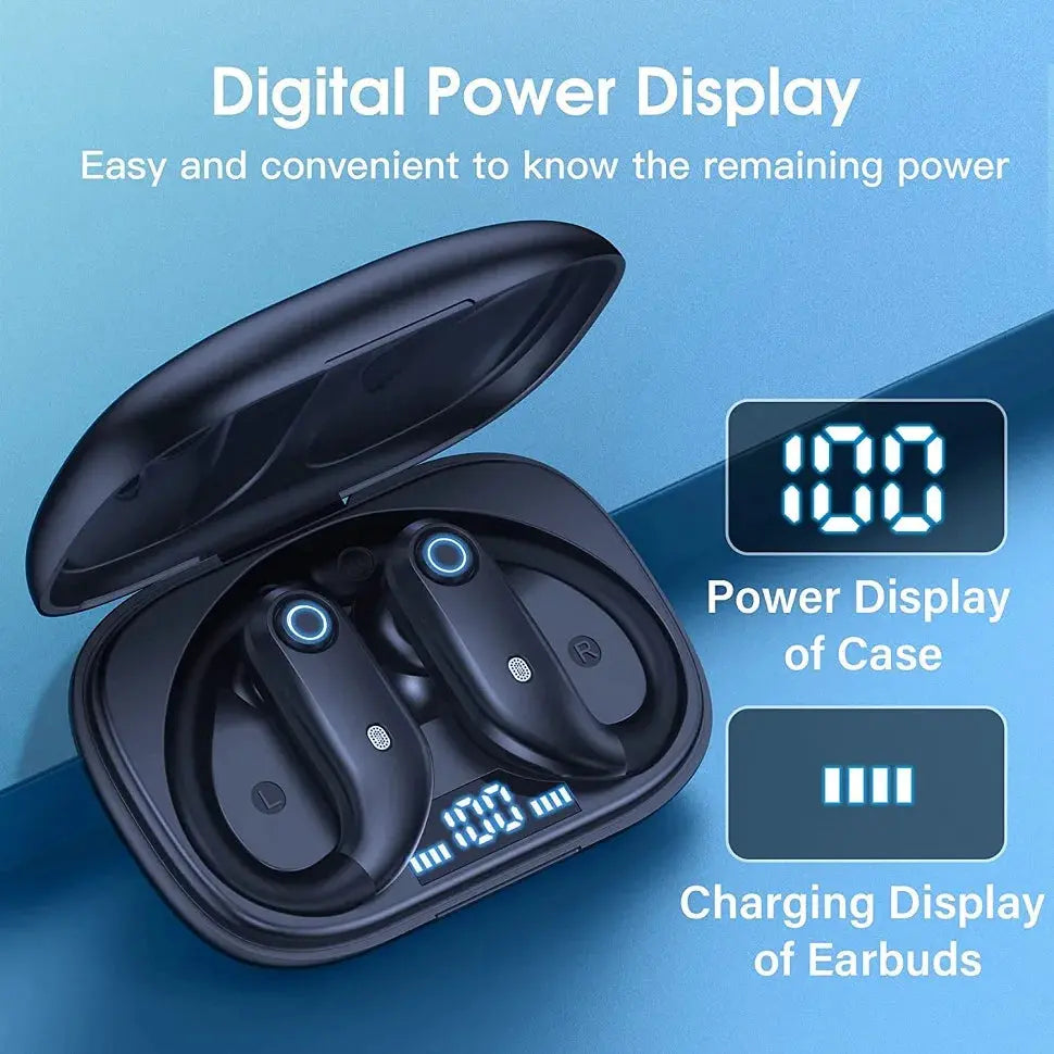 Bluetooth Earphones Wireless Earbuds with Wireless Charging Case  Stereo Sound Headphones Built-in Mic in-Ear Headsets Deep Bass.