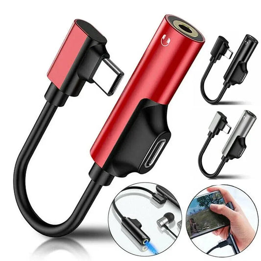 Mobile Phone USB Type C To 3.5mm Jack Audio Adapter 2 In 1 Earphone Aux Cable Coverter for Xiaomi 10 9 8 Redmi Huawei Oneplus Tarot Yeah