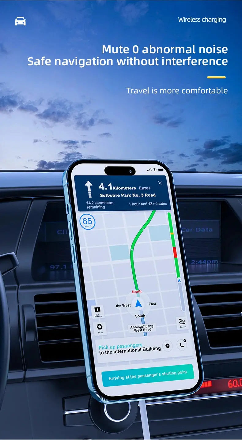 30W Magnetic Car Wireless Charger + Ring For iPhone 12 13 14 15 pro max mini Air Vent Car Phone Holder Stand Fast Car Charging Tarot Yeah