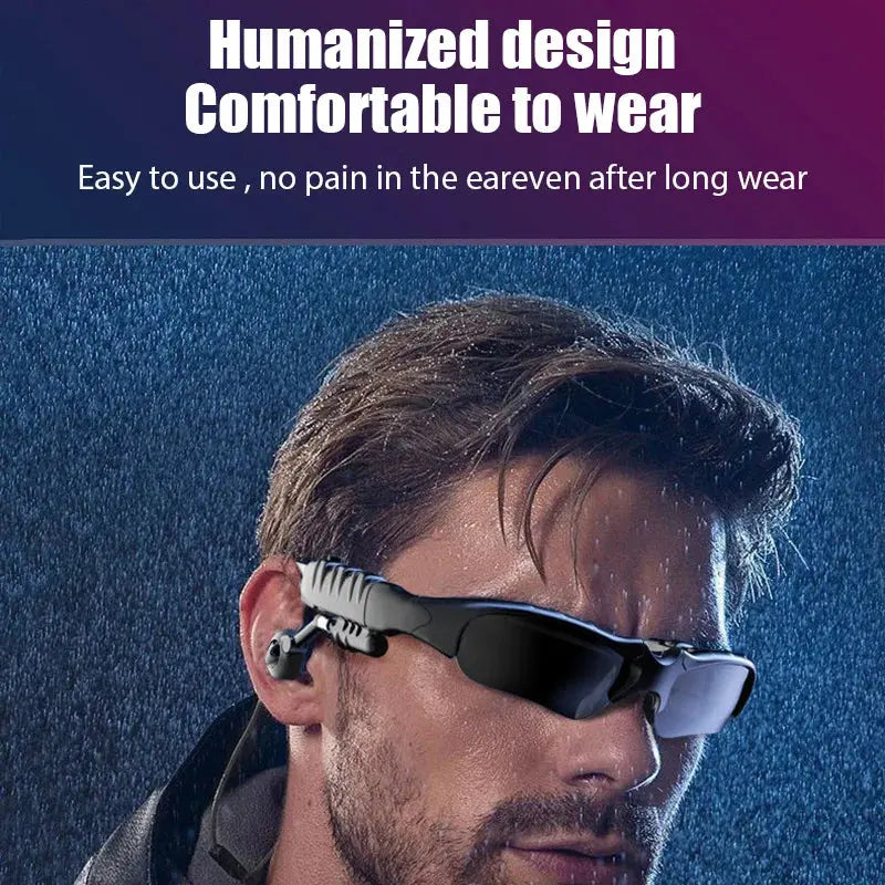 Bluetooth 5.0 Headsets Wireless Glasses Earphones Waterproof Noise Reduction Earbuds Outdoor Headphones with Mic for Xiaomi.