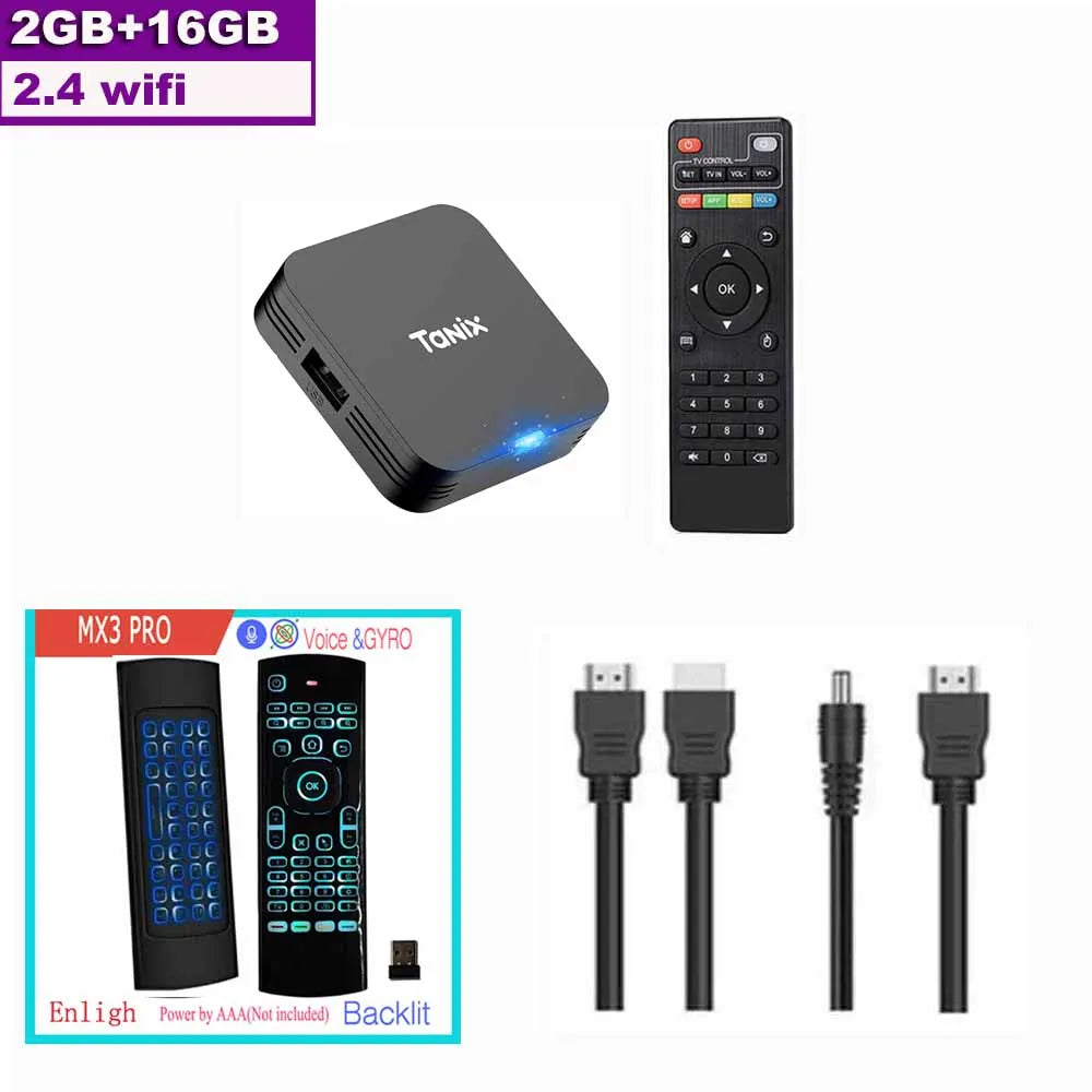 TANIX TX1 Android 10.0 Allwinner H313 Quad Core 4K HDR Mini Game TV Stick Wifi 1G 8G 2G 16G Smart TV Box Media Player