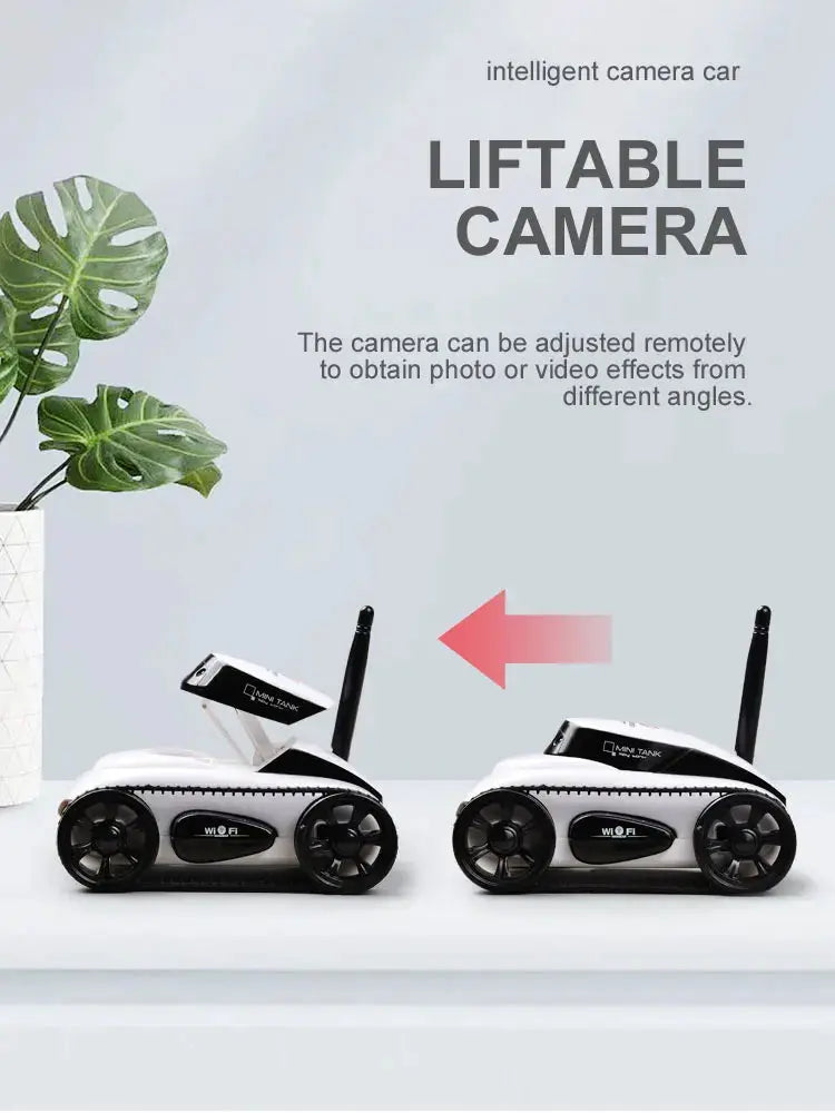 RC Camera Tank FPV WIFI Real-time Quality Mini RC Car HD Camera Video Remote Control Robot Car Intelligent APP Wireless Toys.