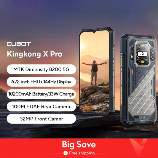 [World Premiere] CUBOT KINGKONG X PRO, Rugged Smartphone 5G, Dimensity 8200, 4nm, 3.1GHz, 144Hz 6.72" Screen, 10200mAh, 24+256GB Tarot Yeah