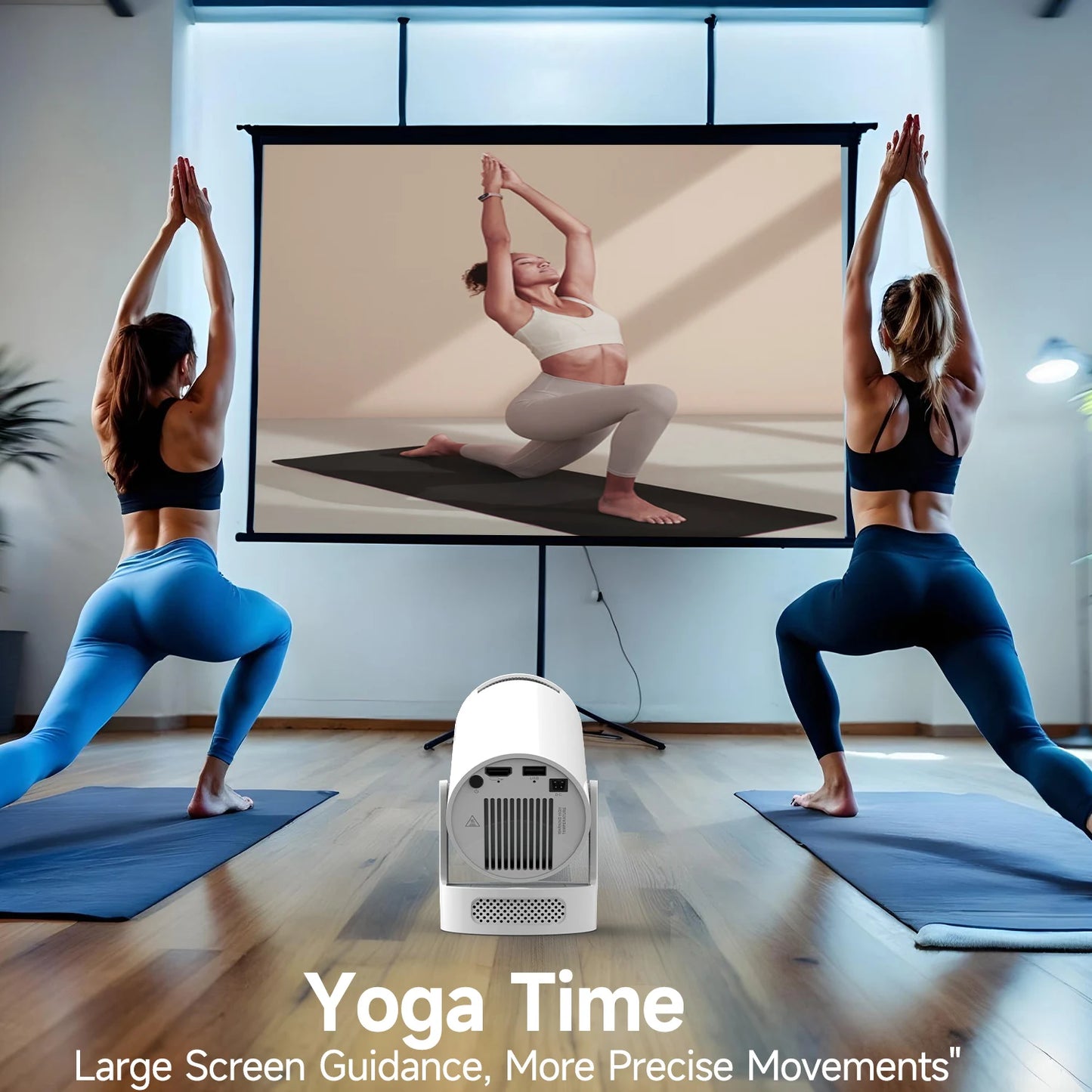 Magcubic HY300 Pro+ 4K Android 11 Portable Projector 8000 Lumens WiFi 6 BT5.4 Outdoor Theater 5W HiFi Speaker 720P HD Supported