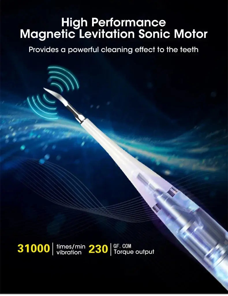 Electric Toothbrush Sonic Dental Teeth Whitening Kit Tooth Whitener Calculus Tartar Remover Tools Cleaner Stain Oral Care.