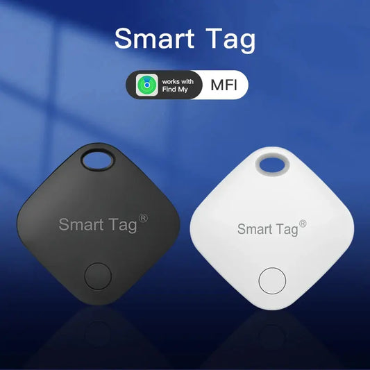 Smart Bluetooth Alarm Tracker Works with Find My APP Anti-lost Device for Iphone Tag Replacement Locator MFI Rated.