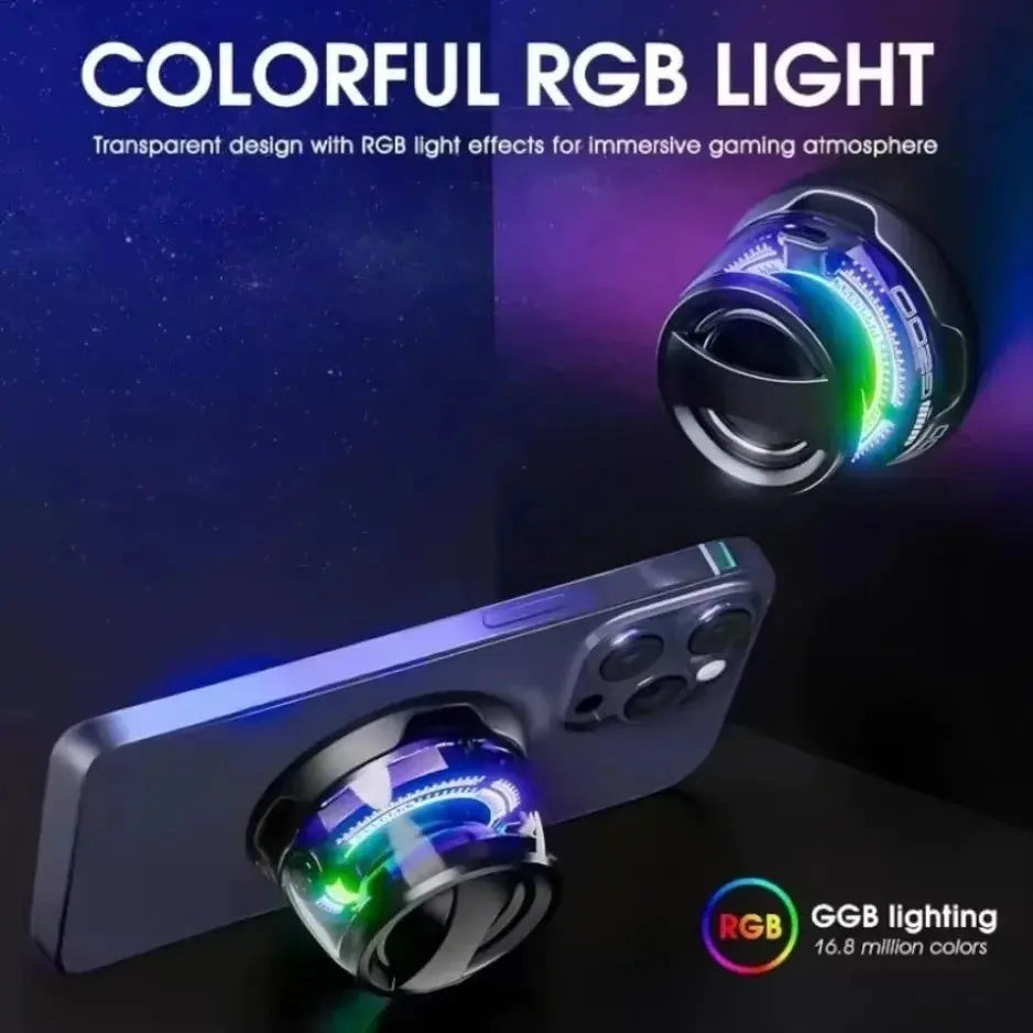 Outdoor Magnetic Bluetooth Speaker Wireless ‌Camping‌ Mini Travel Stereo Speaker with RGB Color Light and Phone Holder for IOS.